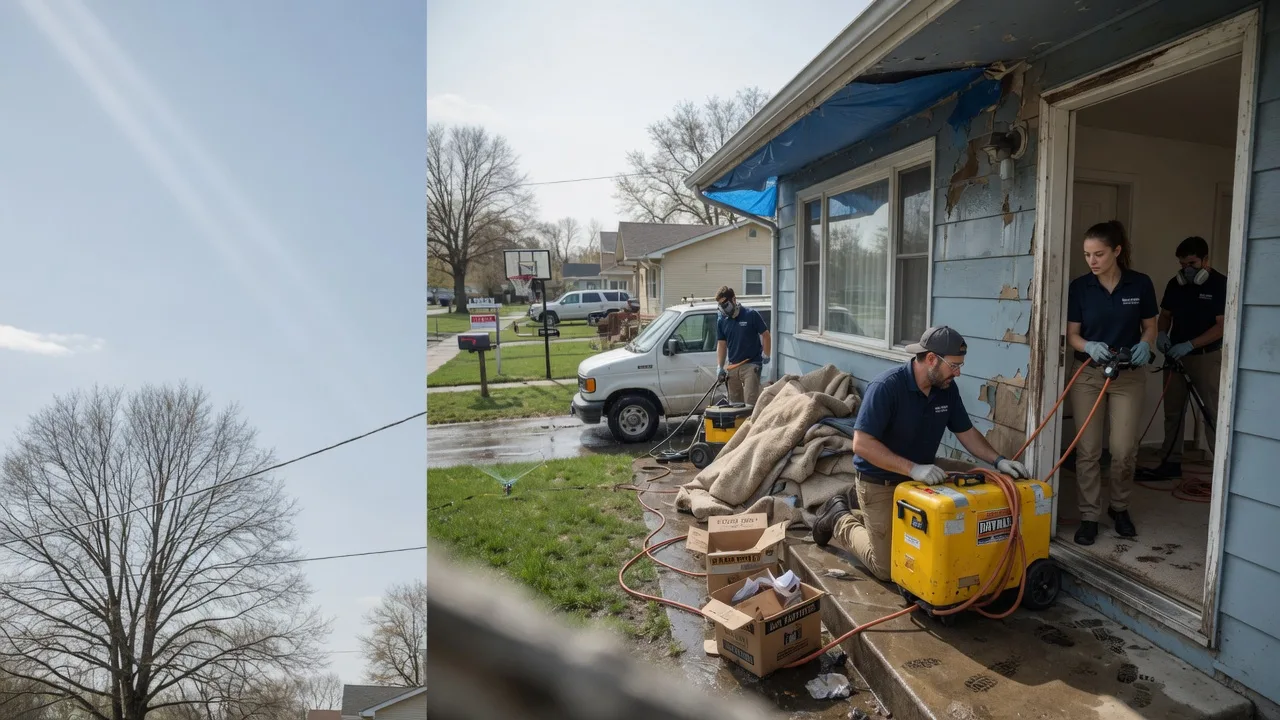 Basement Flood Cleanup in Red Bud, IL near me